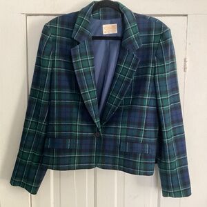 PENDLETON WOOL PLAID TARTAN JACKET BLAZER USA 14